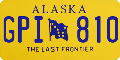 AK license plate GPI810