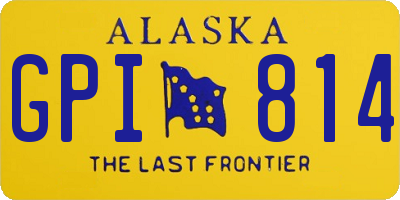 AK license plate GPI814