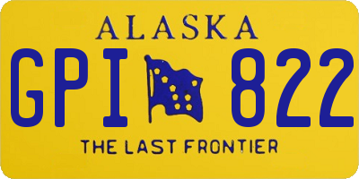 AK license plate GPI822