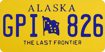 AK license plate GPI826