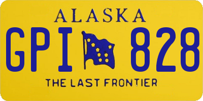 AK license plate GPI828
