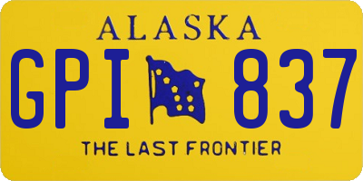 AK license plate GPI837