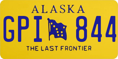 AK license plate GPI844