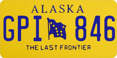 AK license plate GPI846