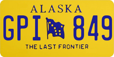 AK license plate GPI849
