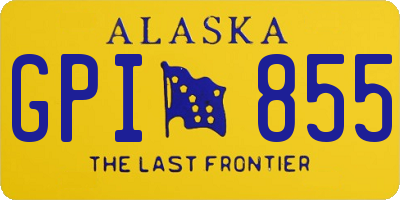 AK license plate GPI855