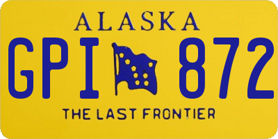AK license plate GPI872