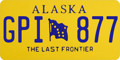 AK license plate GPI877