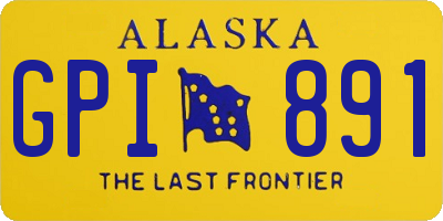 AK license plate GPI891