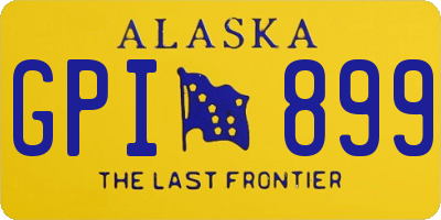 AK license plate GPI899