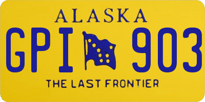 AK license plate GPI903