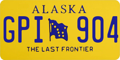 AK license plate GPI904