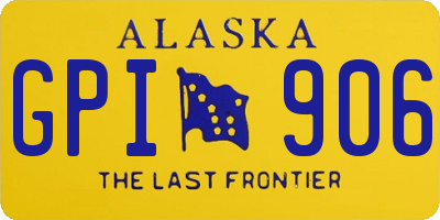 AK license plate GPI906