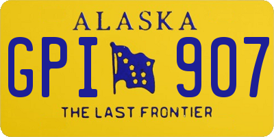 AK license plate GPI907
