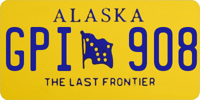 AK license plate GPI908