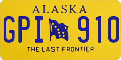 AK license plate GPI910
