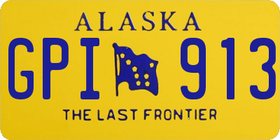 AK license plate GPI913