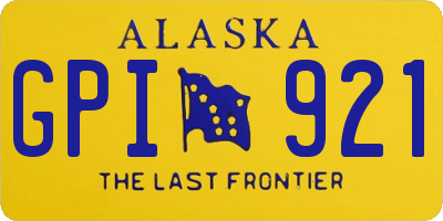 AK license plate GPI921