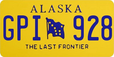 AK license plate GPI928