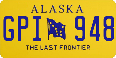 AK license plate GPI948