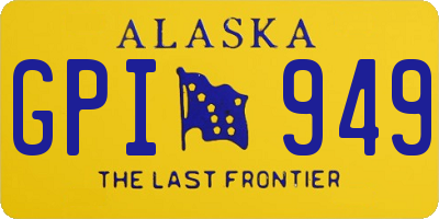 AK license plate GPI949