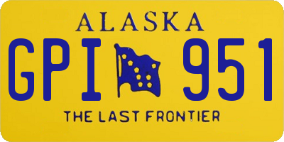 AK license plate GPI951