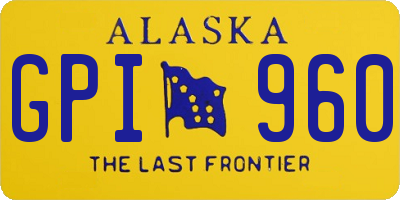 AK license plate GPI960