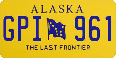 AK license plate GPI961