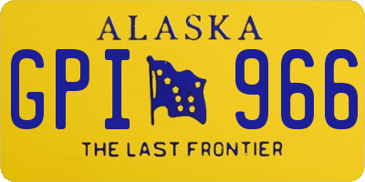 AK license plate GPI966