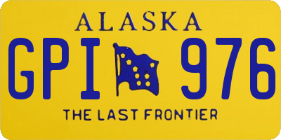 AK license plate GPI976