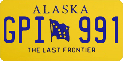 AK license plate GPI991