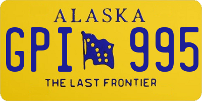 AK license plate GPI995