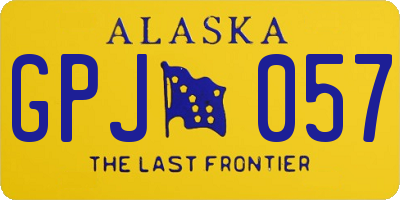 AK license plate GPJ057