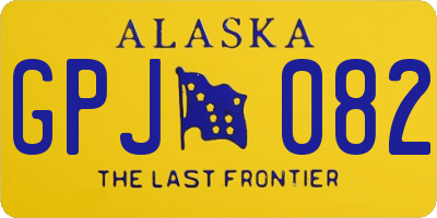 AK license plate GPJ082