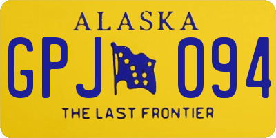 AK license plate GPJ094