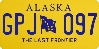 AK license plate GPJ097