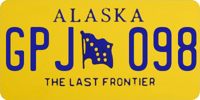 AK license plate GPJ098
