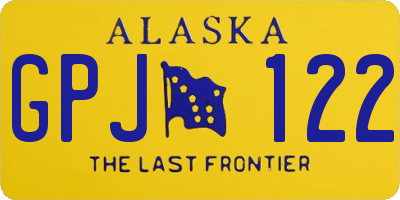 AK license plate GPJ122