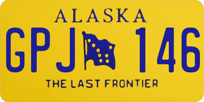 AK license plate GPJ146
