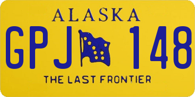 AK license plate GPJ148