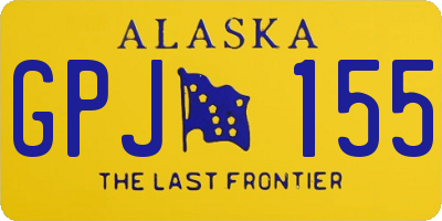AK license plate GPJ155
