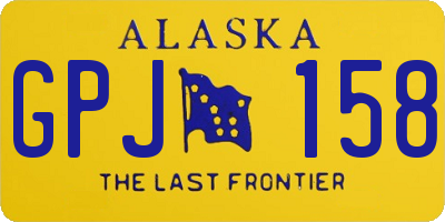 AK license plate GPJ158