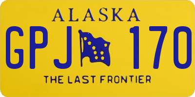 AK license plate GPJ170