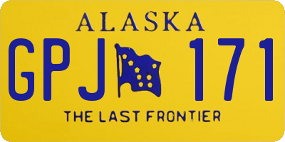 AK license plate GPJ171