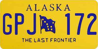 AK license plate GPJ172