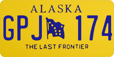 AK license plate GPJ174