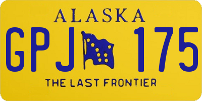 AK license plate GPJ175