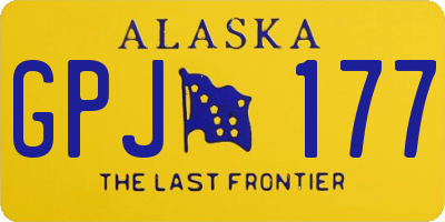 AK license plate GPJ177