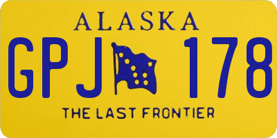 AK license plate GPJ178