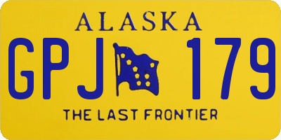AK license plate GPJ179